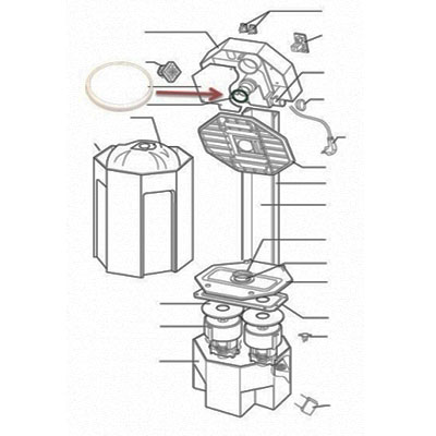 Joint alimentation pour centrales BOOSTY et FAMILY, ALDES 11070156