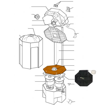 Fermeture capot moteur Centrale Axpir, ALDES 11070338