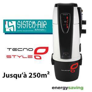 Sistem Air - Aspiration centralisée TECNO STYLE 250 - Préconisé jusqu à 250m² 