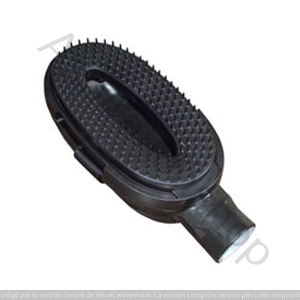 Brosse aspirateur pour toilettage animaux pins longs