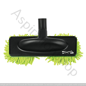 Brosse parquet en microfibre pour aspirateur (verte)