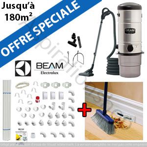 Aspirateur central Beam 335 + Flexible inter on/off de 9m + 6 ACC + KIT DE BASE + VACPAN