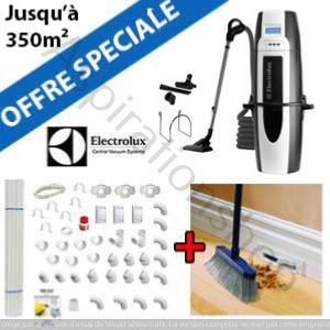 Aspirateur central ELUX930 + Flexible inter on/off de 9m + 6 ACC + KIT DE BASE + VACPAN