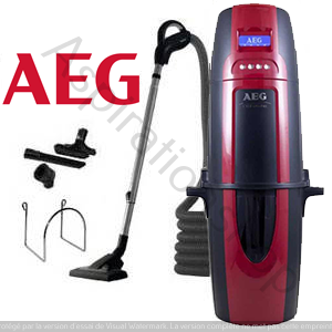 Pack Aspirateur centralisé AEG 870 avec flexible interrupteur de 9m