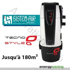 Sistem Air - Aspiration centralisée TECNO STYLE 150 - Préconisé jusqu à 150m²